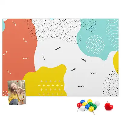 Abstract POP art cork memo board