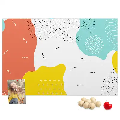 Abstract POP art cork memo board