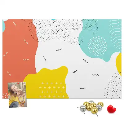 Abstract POP art cork memo board