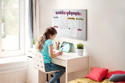 Printed Cork Board Handwritten planner