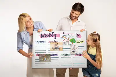 Printed Cork Board Handwritten planner