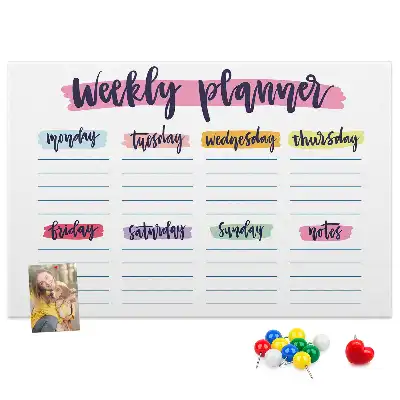 Printed Cork Board Handwritten planner