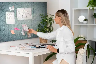 Vintage Map Printed Cork Memo Board