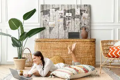 Printed World Map Cork Board