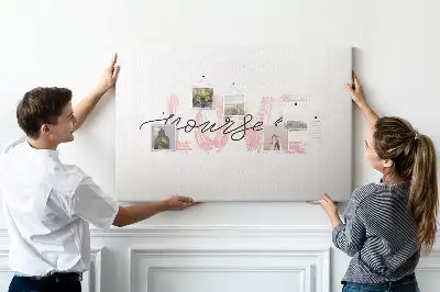 Love Yourself Printed Cork Memo Board