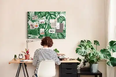 Monstera Leaf Cork Memo Board