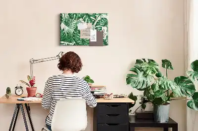 Monstera Leaf Cork Memo Board
