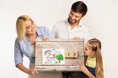 Printed Cork Board Family lettering