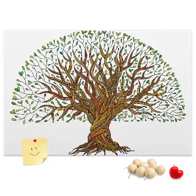 Tree Roots Cork Memo Board