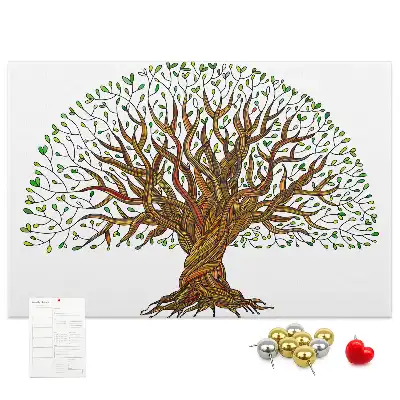 Tree Roots Cork Memo Board