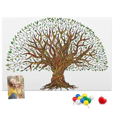 Tree Roots Cork Memo Board