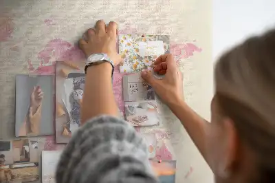 Printed Cork Board Watercolor world map