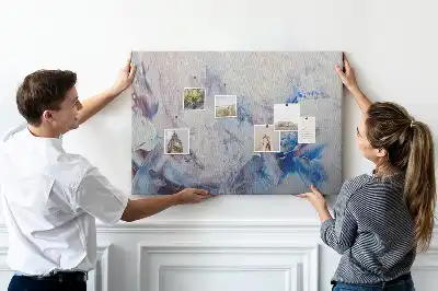 Brush Strokes Cork Memo Board