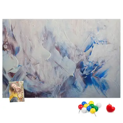 Brush Strokes Cork Memo Board
