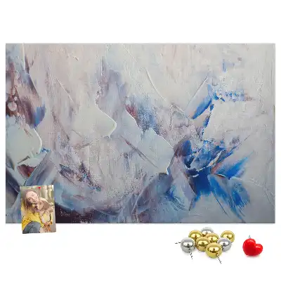 Brush Strokes Cork Memo Board
