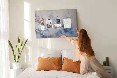 Brush Strokes Cork Memo Board