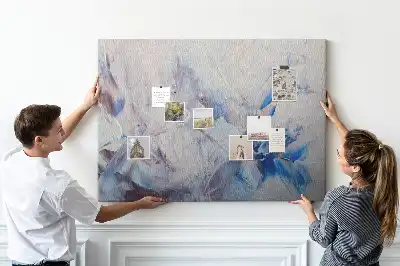 Brush Strokes Cork Memo Board