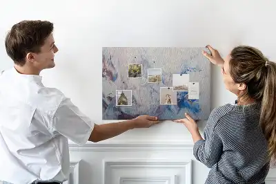 Brush Strokes Cork Memo Board