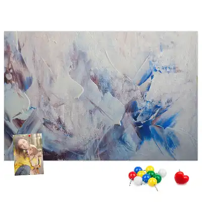 Brush Strokes Cork Memo Board