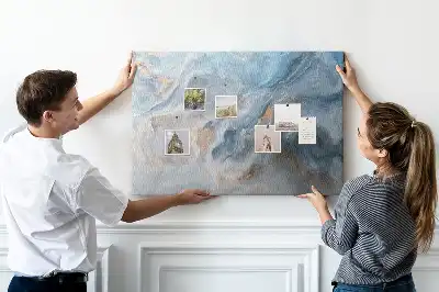 Marble Pattern Printed Cork Board