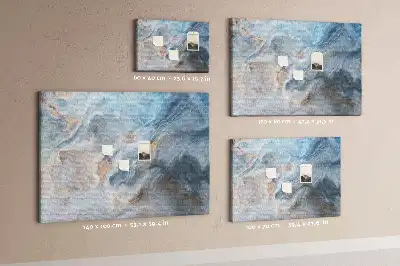 Marble Pattern Printed Cork Board