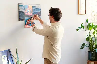 Printed Cork Memo Board Mountain landscape