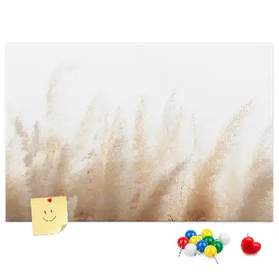 Abstract Grain Printed Cork Board
