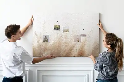 Abstract Grain Printed Cork Board