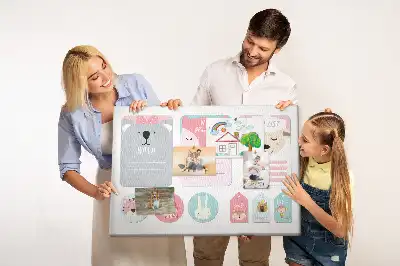 Happy bookmarks printed cork memo board