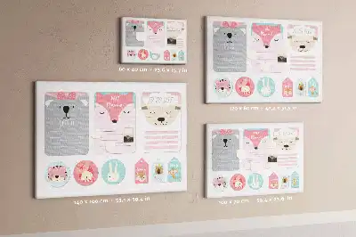 Happy bookmarks printed cork memo board