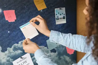 Printed Cork Board Night sky