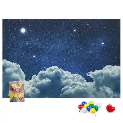 Printed Cork Board Night sky
