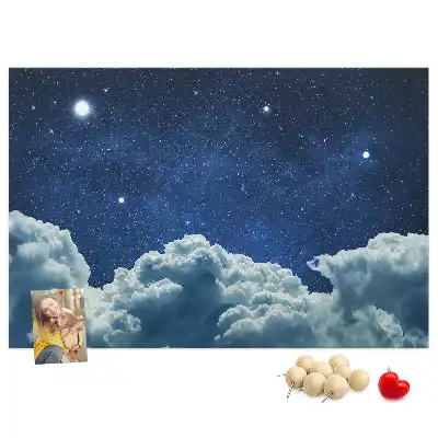 Printed Cork Board Night sky