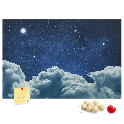 Printed Cork Board Night sky