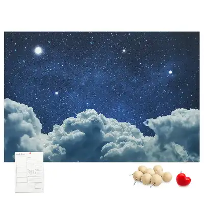 Printed Cork Board Night sky