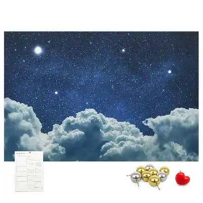Printed Cork Board Night sky