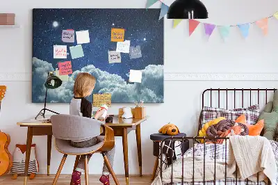 Printed Cork Board Night sky