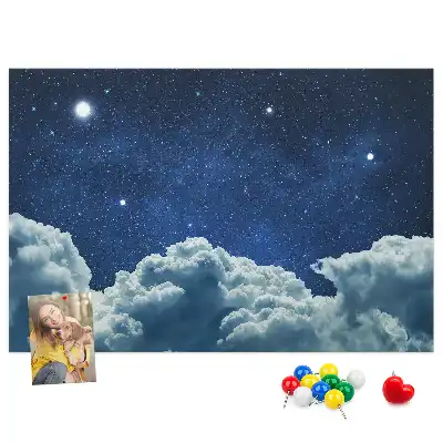 Printed Cork Board Night sky