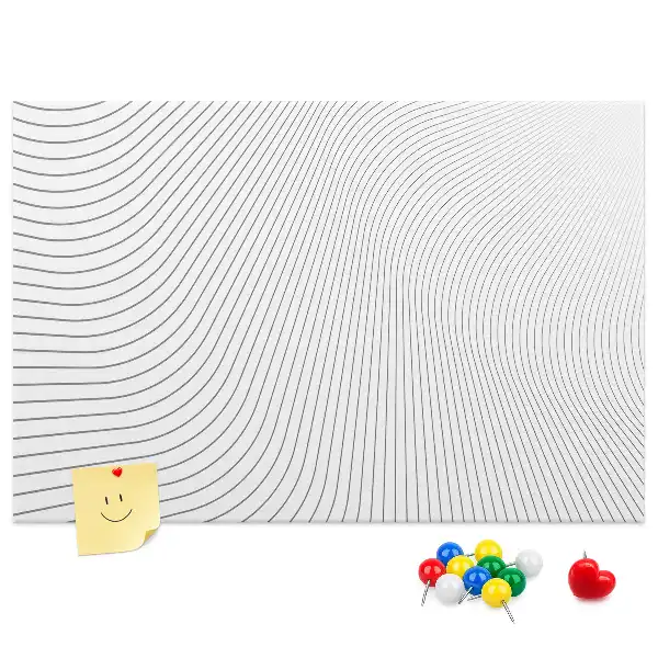 Lines Abstraction Printed Cork Memo Board