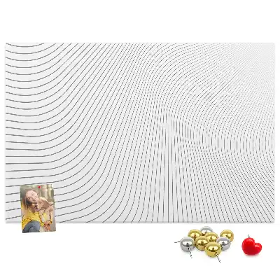 Lines Abstraction Printed Cork Memo Board