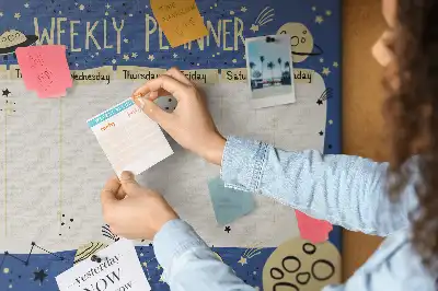printed cork board