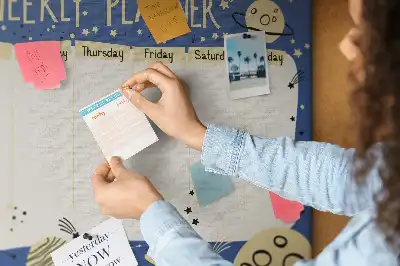 printed cork board