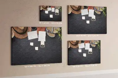 Vacation Printed Cork Memo Board