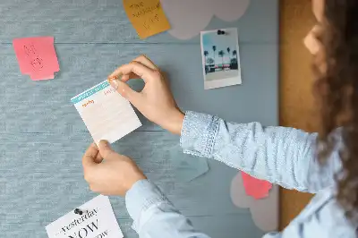 Cork and chalkboard memo board for kids