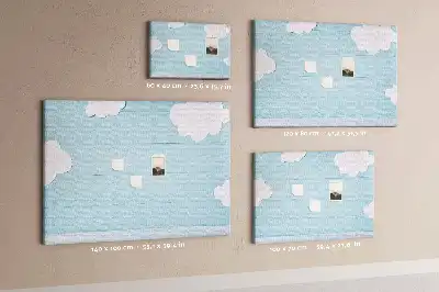 Cork and chalkboard memo board for kids