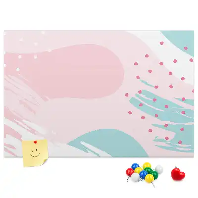 Printed Cork Board Pastel abstraction
