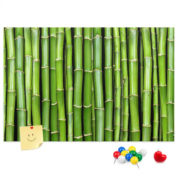 Bamboo wall mounted cork memo board
