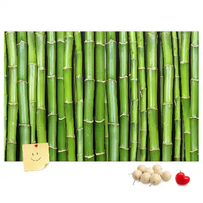 Bamboo wall mounted cork memo board