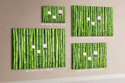 Bamboo wall mounted cork memo board