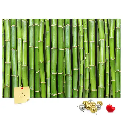 Bamboo wall mounted cork memo board